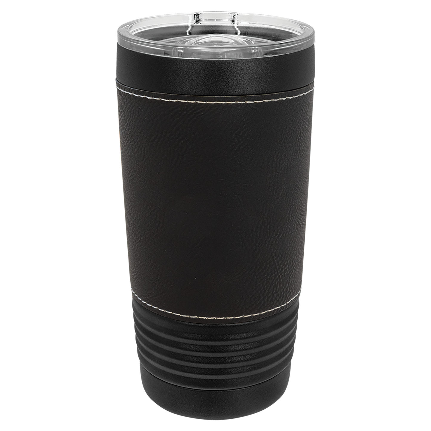 20oz Blank Leatherette Black Tumblers