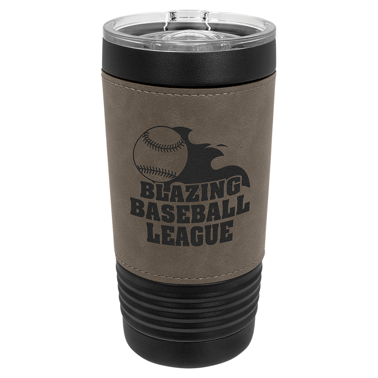 20oz Leatherette Black Tumblers