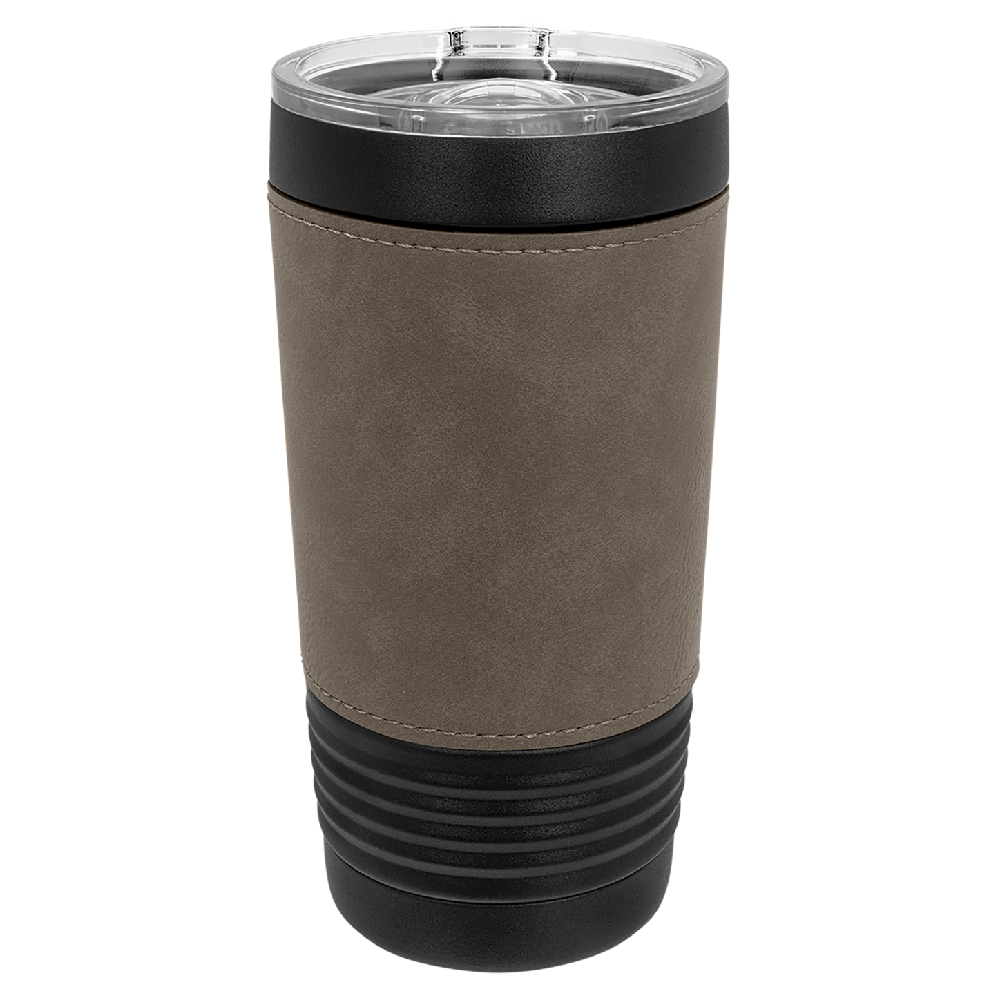 20oz Blank Leatherette Black Tumblers