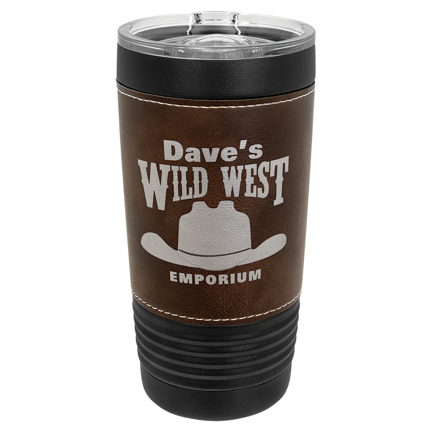 20oz Leatherette Black Tumblers