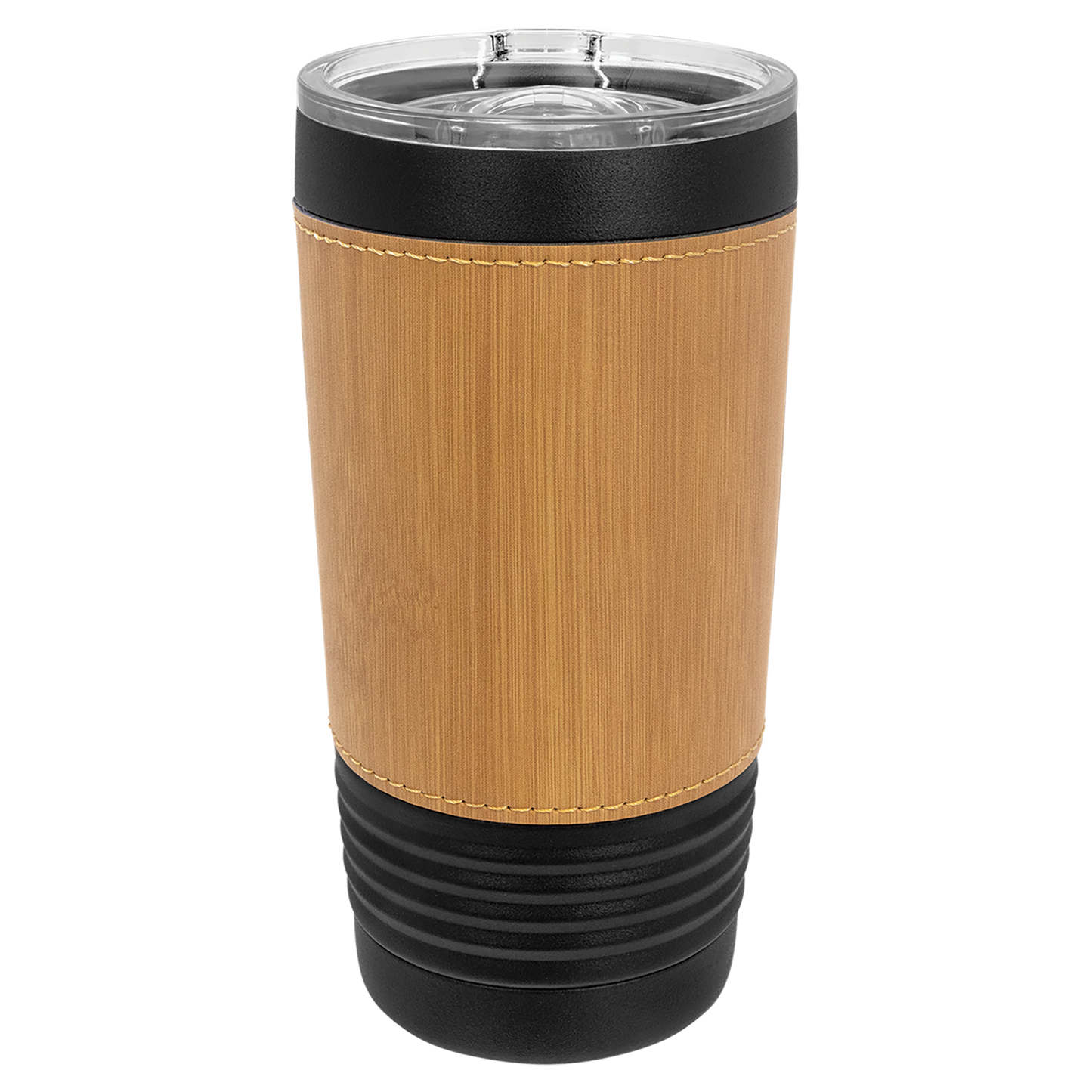 20oz Blank Leatherette Black Tumblers