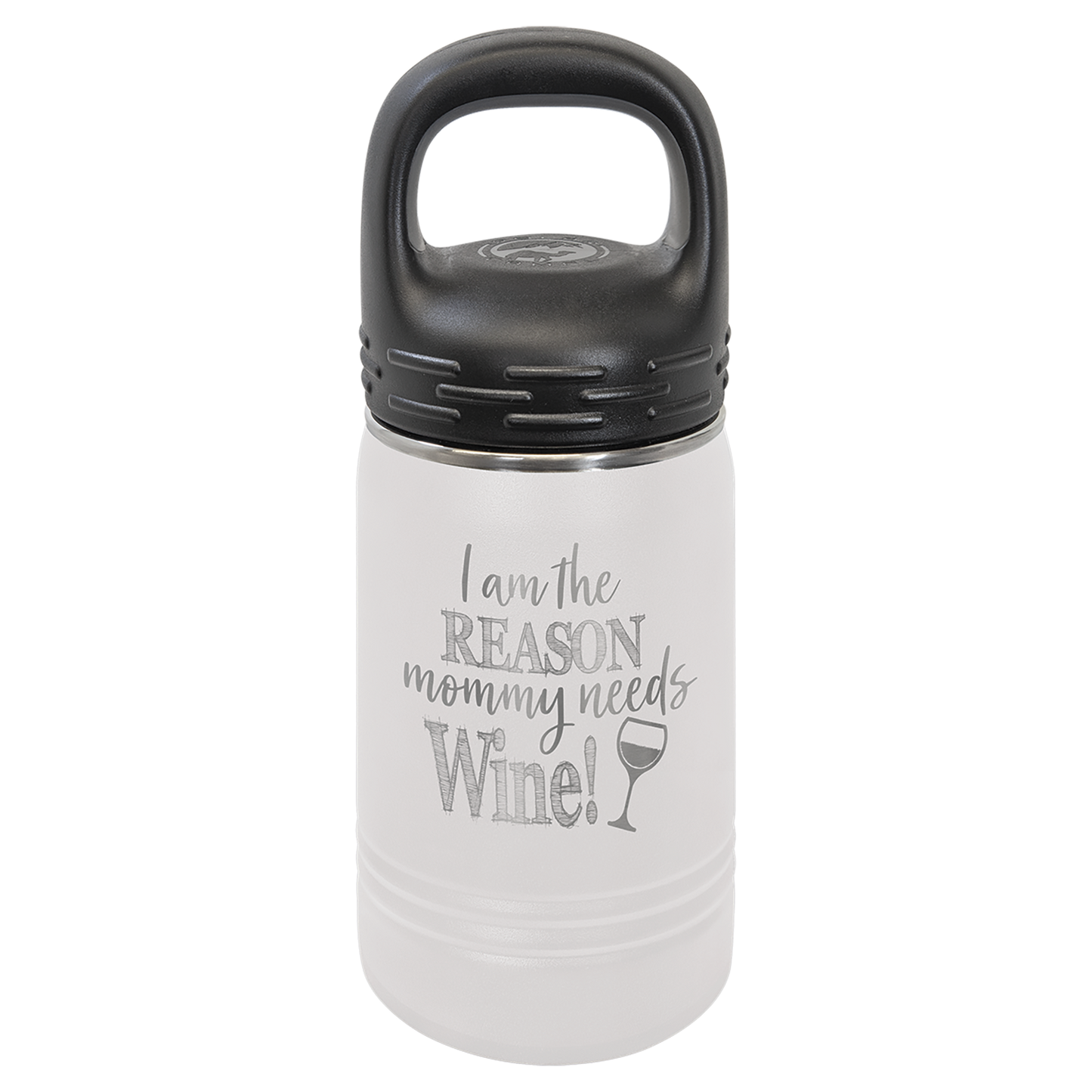 12oz Water Bottle with Lug Lid