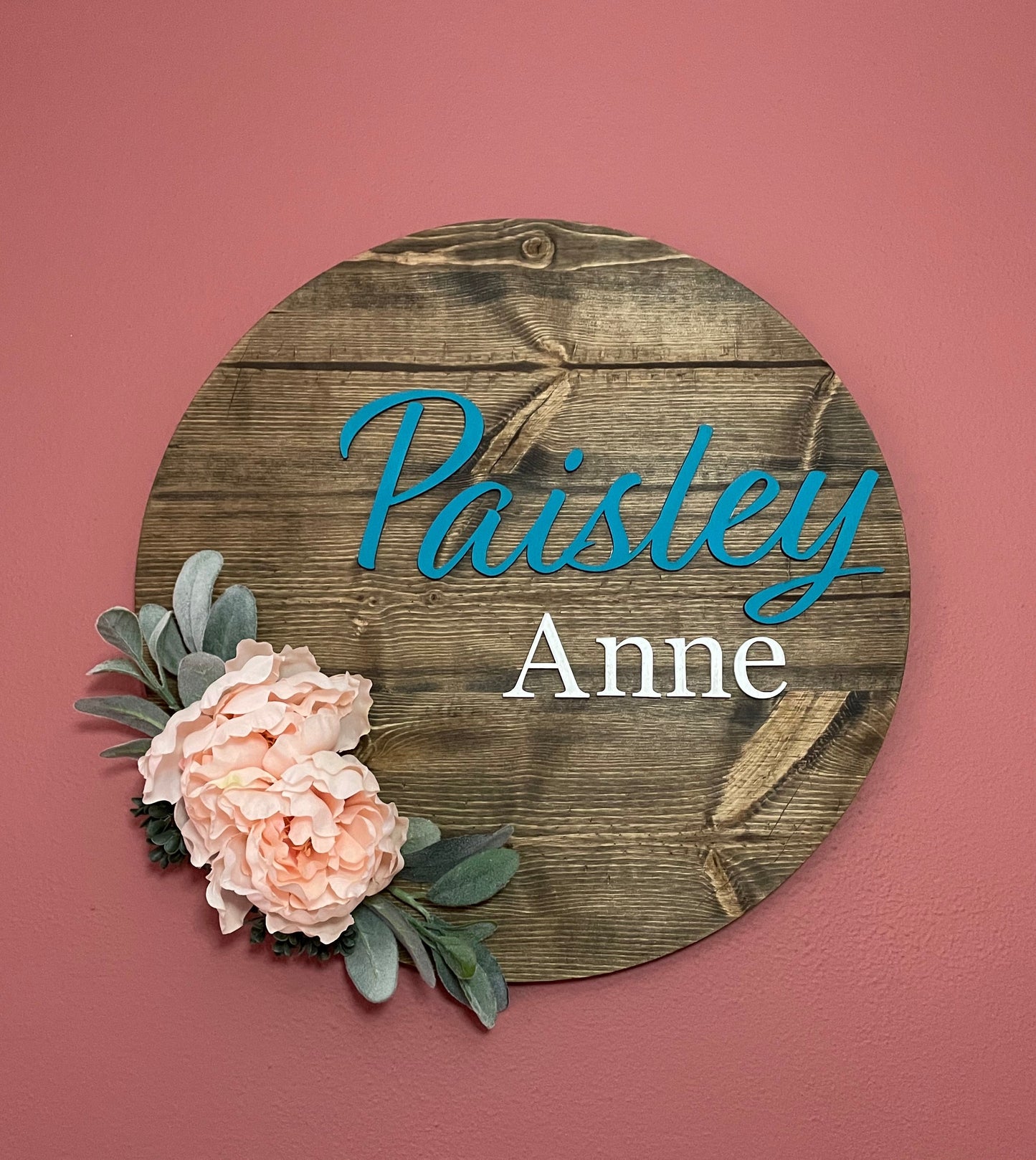 Custom Nursery Sign - 18” Circle